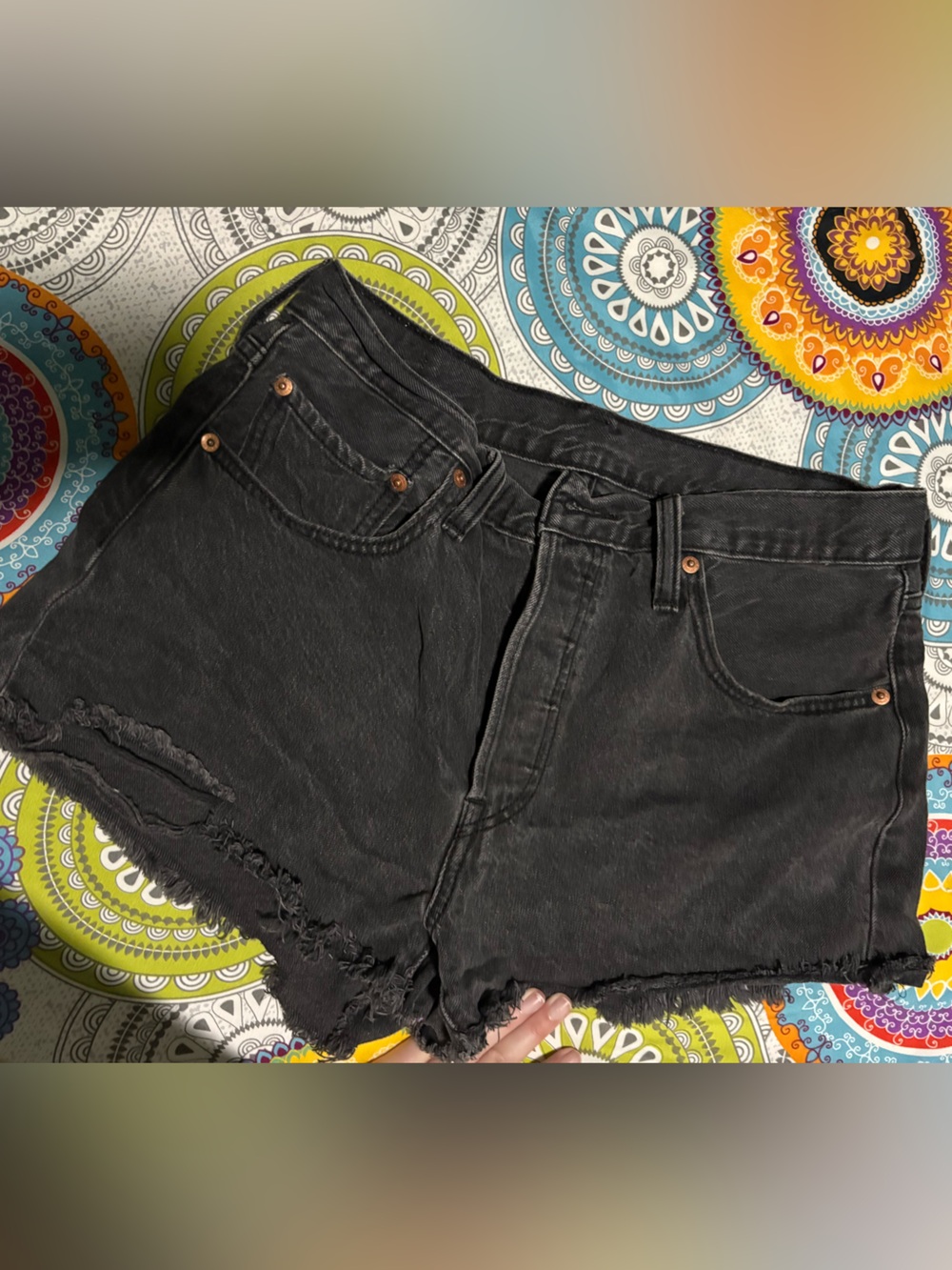 Women's Black Levi’s Denim Shorts